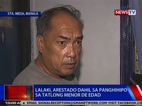 panghihipo sa menor de edad|Lalaki, huli sa panghihipo umano ng menor de edad sa Maynila.